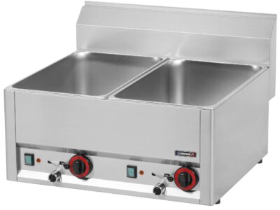 Double bain-marie GN 1/1 avec vannes de vidange 66