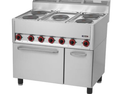 Fourneau électrique 5 feux avec four électrique ventilé GN 1/1 99