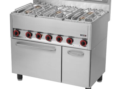 Fourneau gaz 5 feux avec four électrique ventilé GN 1/1 99