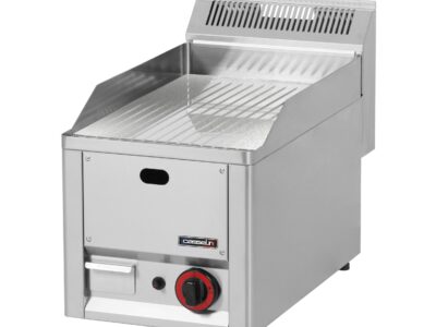 Plaque à SNACKer Chrome Rainurée 33 Gaz