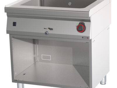 Bain-marie GN 2/1 200 mm avec vanne de vidange et soubassement 80