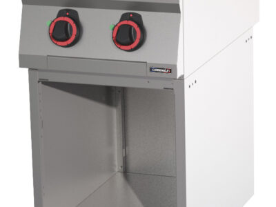 Fourneau électrique 2 plaques coup de feu avec soubassement 40