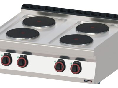 Fourneau électrique à poser 4 feux 80