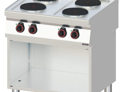 Fourneau électrique 4 feux avec soubassement 80