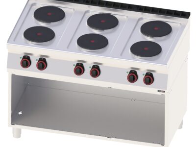 Fourneau électrique 6 feux avec soubassement 120