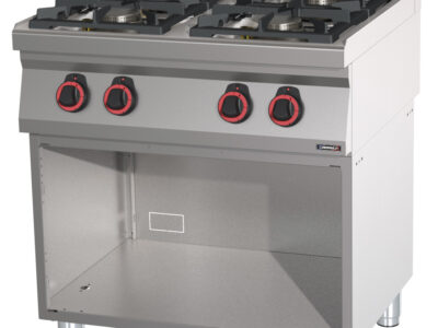 Fourneau gaz 4 feux avec soubassement HP 80