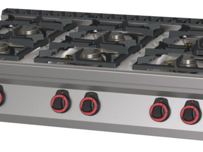 Fourneau gaz à poser 6 feux HP 120