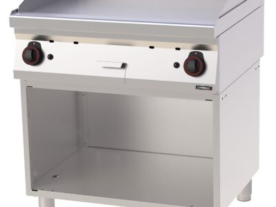 Plaque à SNACKer Chrome Lisse avec soubassement Gaz 80