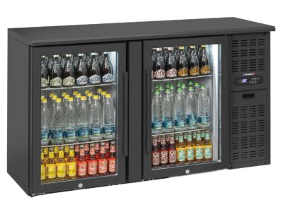 Arrière bar 2 portes vitrées