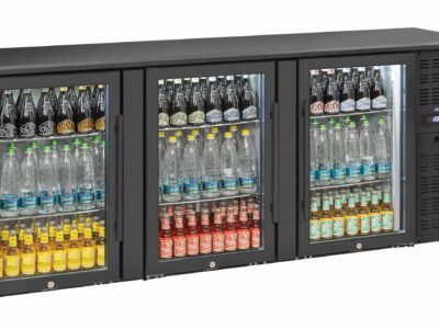 Arrière bar 3 portes vitrées