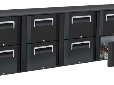 Arrière bar 4 x 2 tiroirs