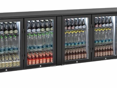 Arrière bar 4 portes vitrées