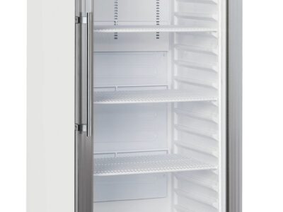 Armoire positive vitrée 400 L Blanche