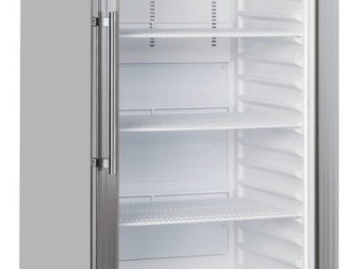 Armoire positive vitrée 600 L Inox