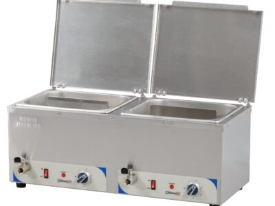 Bain-marie à eau chauffe-saucisses double