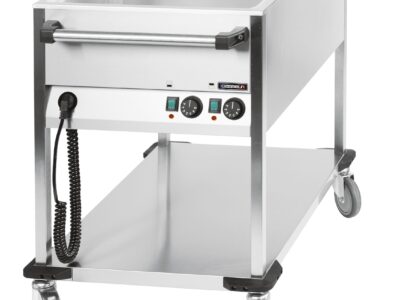 Chariot bain-marie à eau 2 x GN 1/1