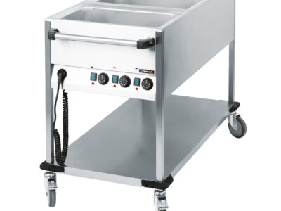 Chariot bain-marie à eau 3 x GN 1/1