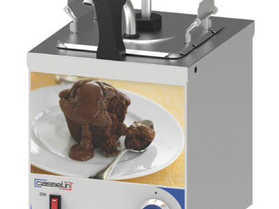 Distributeur à sauce avec pompe et bec chauffant