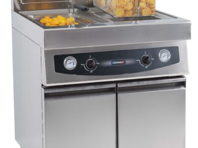 Friteuse gaz avec soubassement 2 x 17 litres