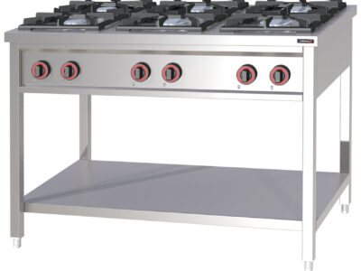 Fourneau à gaz - 6 feux