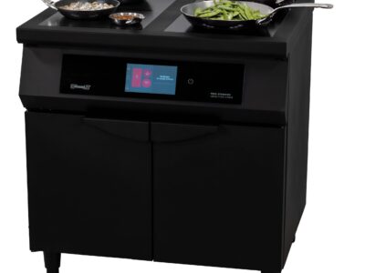 Fourneau à induction 2 feux + 2 plaques Flex zone 800 noire