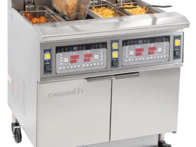 Friteuse électrique avec filtration 4 x 12 litres 17+17kW