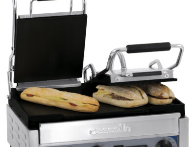 Grill Panini double Premium Lisse - Lisse avec minuteur