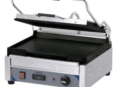 Grill Panini Grand Premium Rainurée - Lisse avec minuteur