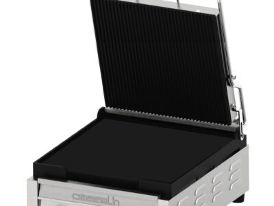 Grill Panini XL Premium Rainurée - Lisse avec minuteur