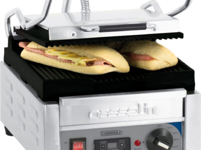 Grill Panini Petit Premium Rainurée - Rainurée avec minuteur