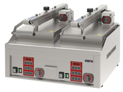 Grill à rabat - Clam électrique semi automatique double