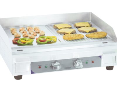 Plaque à SNACKer électrique premium lisse - rainurée