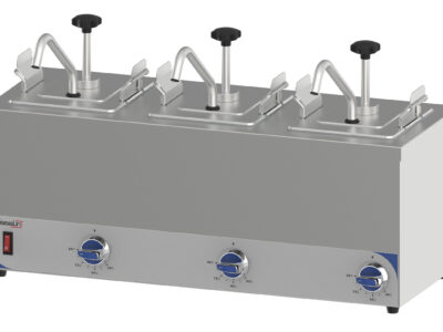 Pompe à sauce chauffante triple