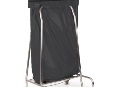 Porte sac poubelle inox 110L