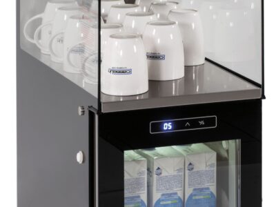 Réfrigérateur de lait et chauffe-tasses