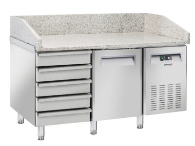 Table à PIZZA réfrigérée 5 tiroirs 1 porte