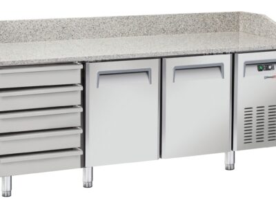 Table à PIZZA réfrigérée 5 tiroirs 2 portes