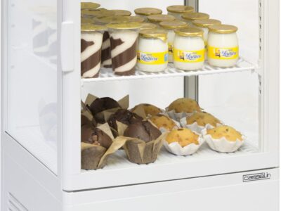 Mini vitrine réfrigérée positive 58L Blanche