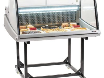 Vitrine réfrigérée de marché 175L sur chariot