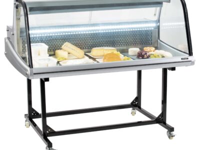 Vitrine réfrigérée de marché 256L sur chariot