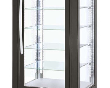 VITRINE 4 FACES VITRÉES - FROID NÉGATIF VENTILÉ - 250 L