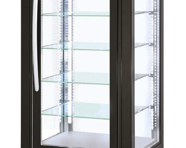 VITRINE 4 FACES VITRÉES - FROID POSITIF VENTILÉ - 250 L