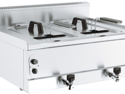 BASE 600 FRITEUSE A GAZ. 2X8L **ATTENTION, LARGEUR 800MM**