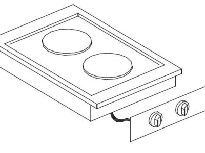 CUISINIÈRE ÉL. 2 PL.