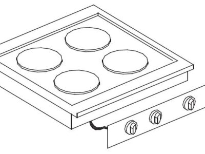 CUISINIÈRE ÉL. 4 PL.