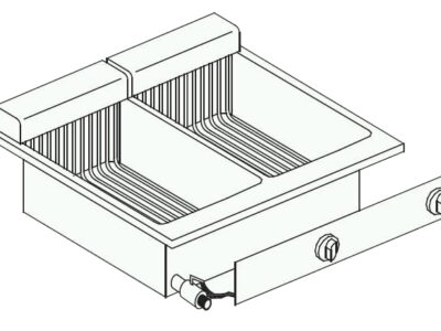 FRITEUSE Ã‰L. 2X10 L