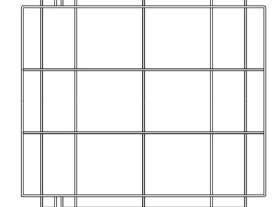 GRILLE DE SUPPORT EN ACIER INOX