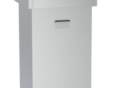 POUBELLE EN ACIER INOX 80L