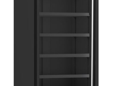 REFRIGERATEUR 1 PORTE EN VERRE NOIR JDE-600R BL