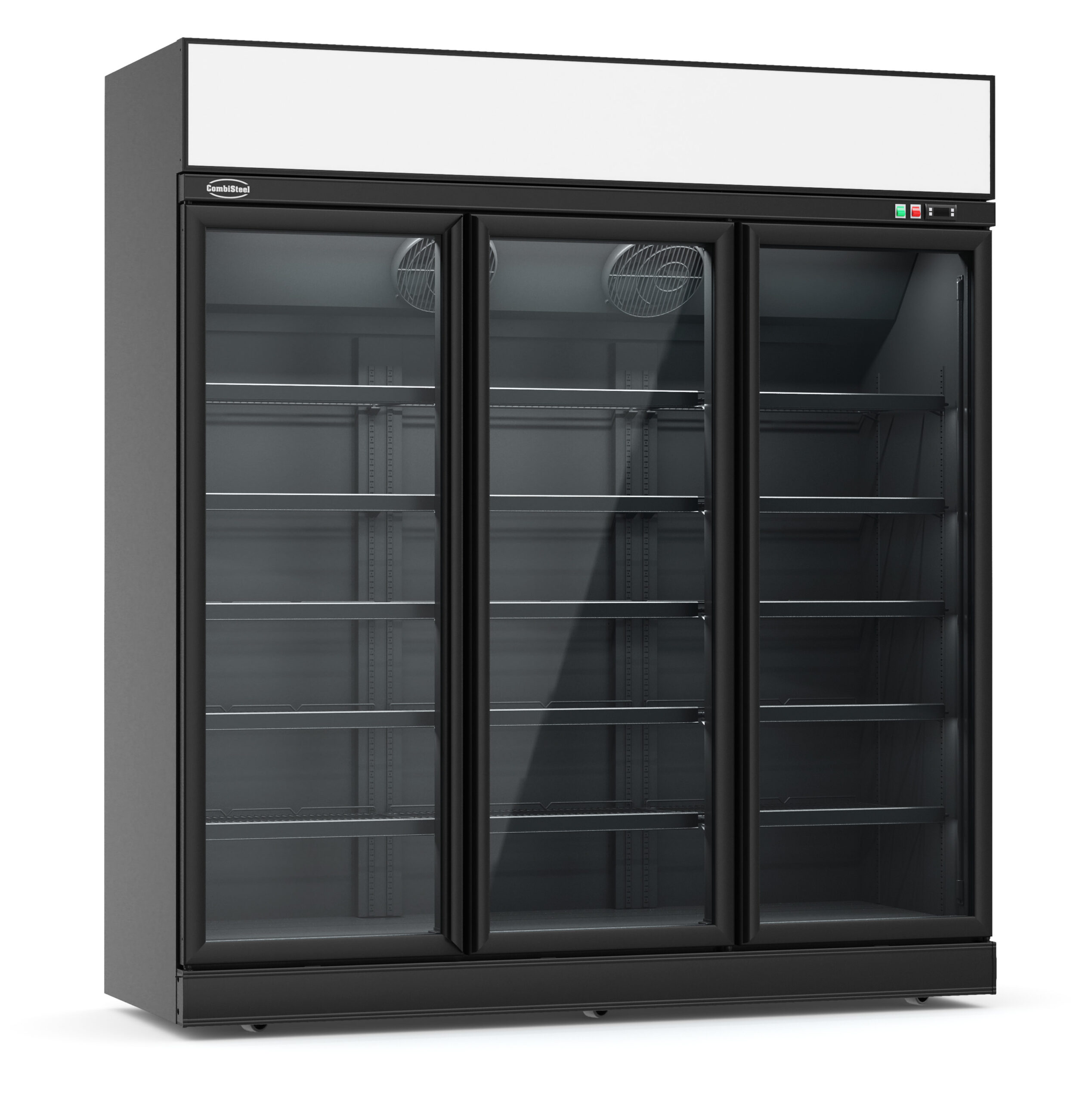 REFRIGIRATEUR 3 PORTES EN VERRE NOIR INS-1530R BL